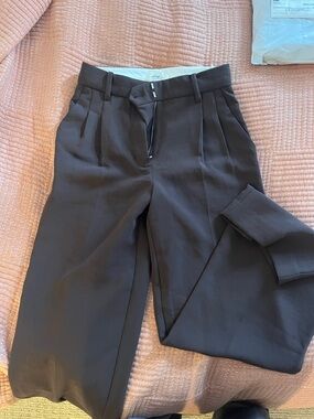 Rich mocha brown effortless pants